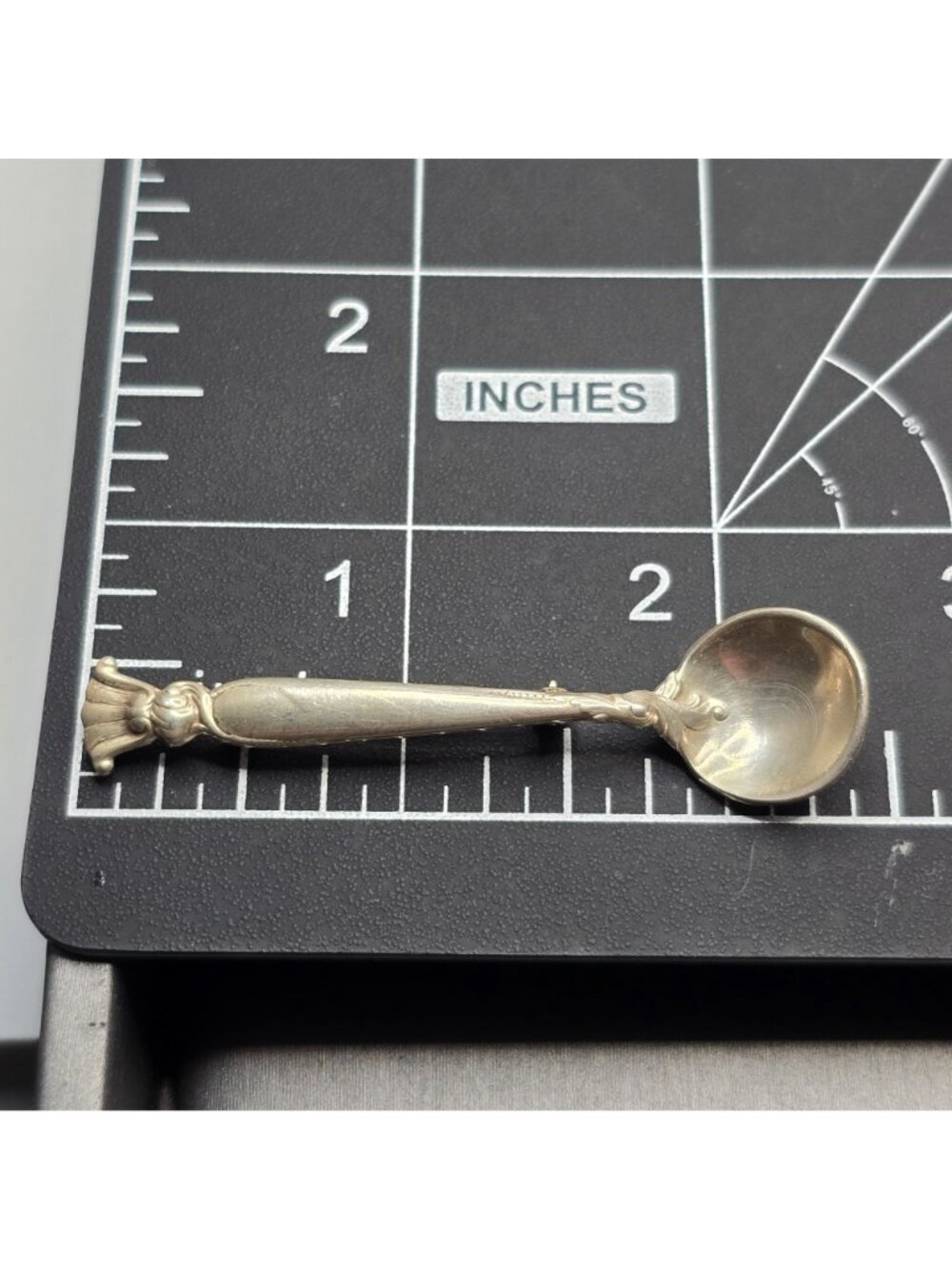 Vintage Wallace Sterling Silver Spoon Brooch Romance Of The Sea Pin Miniature - Picture 7 of 9
